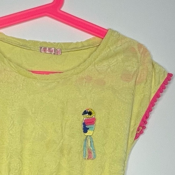 Billiblush Yellow Terrycloth swim cover up Girls size 12 - Picture 5 of 5